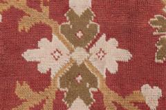 Antique English Axminster Abstract Bold Handwoven Wool Rug - 4122271