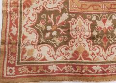 Antique English Axminster Abstract Bold Handwoven Wool Rug - 4122288