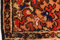 Antique English Axminster Colorful Abstract Handmade Wool Runner - 2450086