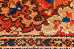 Antique English Axminster Colorful Abstract Handmade Wool Runner - 2450089