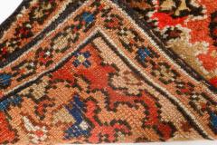 Antique English Axminster Colorful Abstract Handmade Wool Runner - 2450090