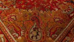 Antique English Axminster Red Handmade Wool Rug - 2450305
