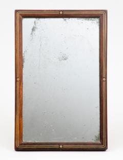 Antique English Brass Inlaid Traveling Mirror - 1617552