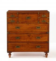 Antique English Campaign Chest circa 1860 - 3426740