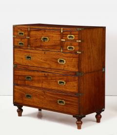 Antique English Campaign Chest circa 1860 - 3426742