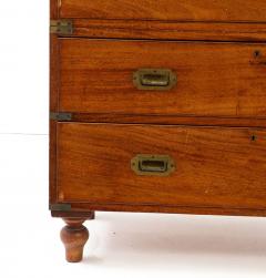 Antique English Campaign Chest circa 1860 - 3426749