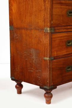 Antique English Campaign Chest circa 1860 - 3426752