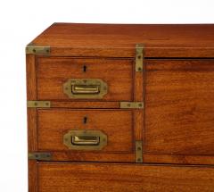 Antique English Campaign Chest circa 1860 - 3426753