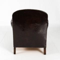 Antique English Club Chair in Whiskey Leather - 1539913