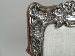 Antique English Edwardian Art Nouveau Sterling Silver Picture Frame - 3753729