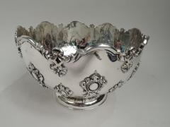 Antique English Edwardian Georgian Sterling Silver Monteith Bowl - 3753763