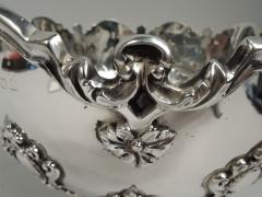 Antique English Edwardian Georgian Sterling Silver Monteith Bowl - 3753767