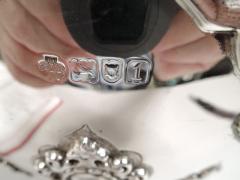 Antique English Edwardian Georgian Sterling Silver Monteith Bowl - 3753788