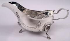 Antique English Edwardian Regency Sterling Silver Gravy Boat - 4126063