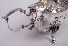 Antique English Edwardian Regency Sterling Silver Gravy Boat - 4126065