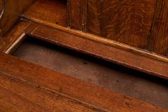 Antique English Fall Front Secretary Desk in Oak - 4468109