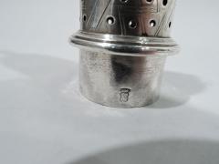 Antique English Georgian Neoclassical Sterling Silver Condiment Caster - 3750357