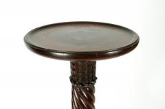 Antique English Mahogany Fern Stand Pedestal Table - 554928