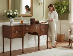 Antique English Mahogany Sideboard Buffet - 4425688