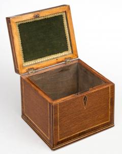 Antique English Mahogany and Rosewood Tea Caddy Circa 1820 - 1662504