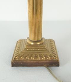 Antique English Oil Lamp with Crystal Reservoir 19th century - 4139670