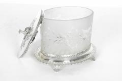 Antique English Oval Cut Crystal Ice Bucket - 330828