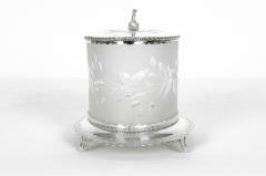 Antique English Oval Cut Crystal Ice Bucket - 330830