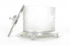 Antique English Oval Cut Crystal Ice Bucket - 330834