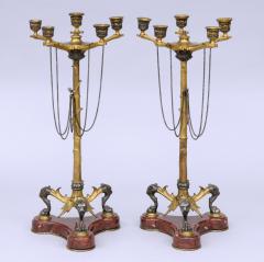 Antique English Pair Renaissance Revival Candelabra - 1616697