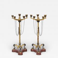 Antique English Pair Renaissance Revival Candelabra - 1618892