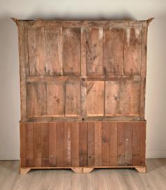 Antique English Pine Breakfront Bookcase - 4814495