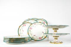 Antique English Porcelain Dessert Service 14 Pieces - 297598