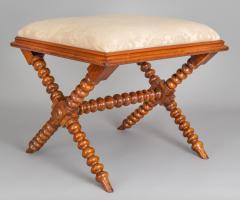 Antique English Regency Bobbin Stool - 1808196