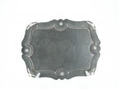 Antique English Silver Plated Footed Oval Shape Serving Tray - 3169060
