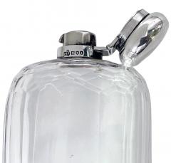Antique English Silver hip flask London 1906 George Henry James - 3215187