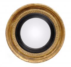 Antique English Small Regency Convex Mirror - 778140