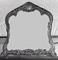 Antique English Sterling Dressing Table Mirror Birmingham 1898 H Matthews - 1154825
