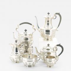 Antique English Sterling Silver 6 Piece Tea Coffee Service Goldsmiths London - 3890649