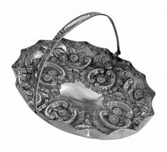 Antique English Sterling Silver Fruit Basket Birmingham 1902 - 2797696