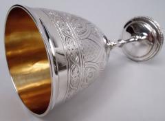 Antique English Victorian Classical Sterling Silver Goblet 1865 - 4338571