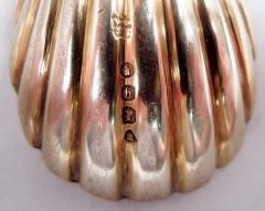 Antique English Victorian Stag Hunt Silver Gilt Tea Caddy Spoon 1871 - 4079654
