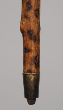 Antique English Yew Wood Folk Art Walking Stick - 115528