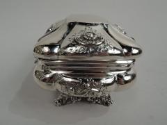 Antique European Biedermeier Silver Keepsake Casket Box C 1840 - 3753609
