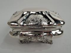Antique European Biedermeier Silver Keepsake Casket Box C 1840 - 3753611