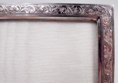 Antique European Edwardian Classical Silver Double Picture Frame - 3983807