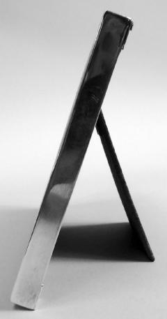 Antique European Edwardian Classical Silver Double Picture Frame - 3983817