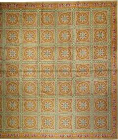 Antique European Savonnerie Rug 13 5 x 13 5  - 4297352