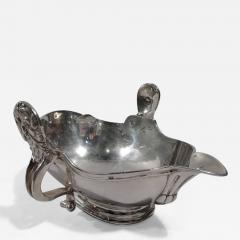 Antique European Silver Sauce Boat in 18th Century Style - 3751519