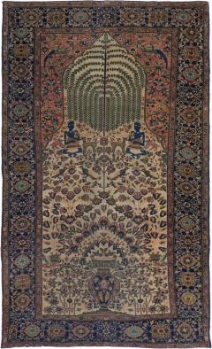 Antique Farahan Sarouk Rug 3 9 x 6 3  - 4332303