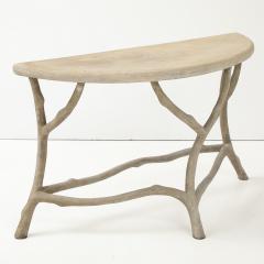 Antique Faux Bois Demilune - 4140144